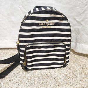 Kate Spade Striped Mini Backpack